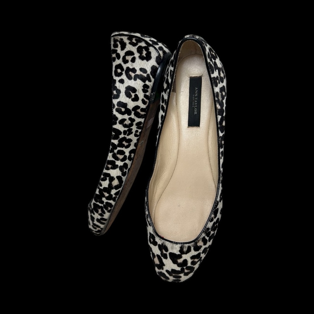 AnnTaylor calf’s hair Leopard Print Women's Flats - Picture 3 of 12